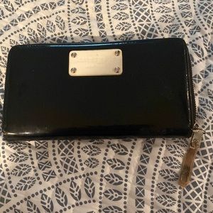 Black zip wallet